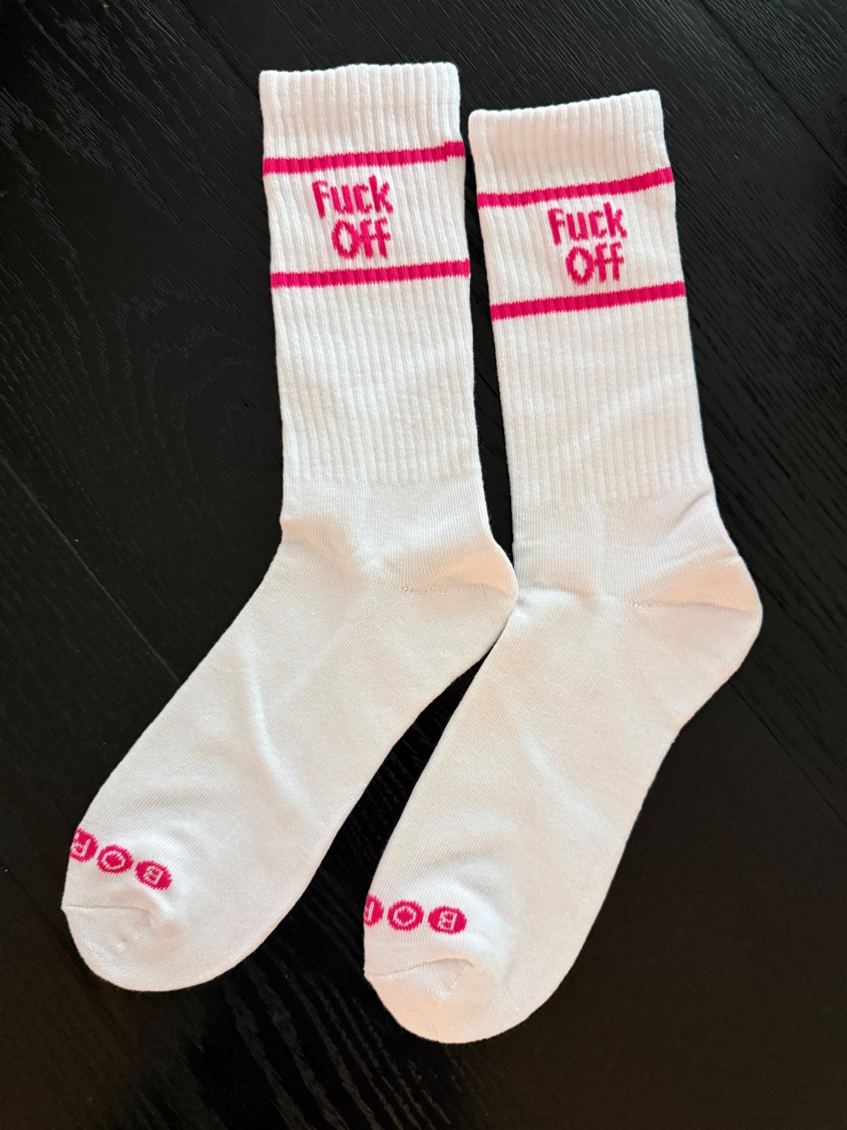 White and Pink F*&%$ off